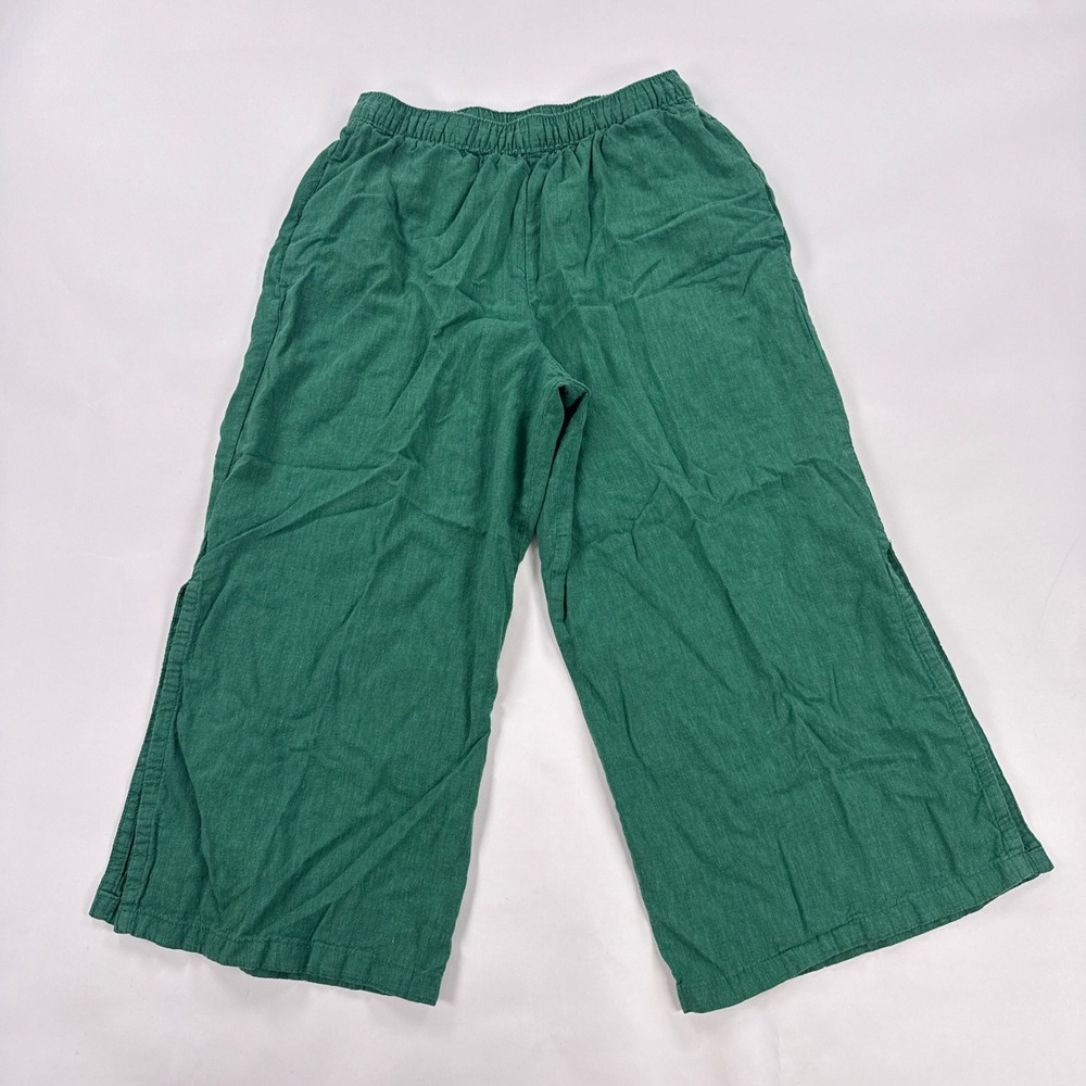 Patagonia Garden Island Pants Womens S Conifer Green Hemp Lyocell Crop 56566